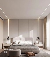 Profilé lumineux LED en aluminium anodisé pour éclairage linéaire encastré