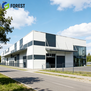 โครงสร้างเหล็กแบบยั่งยืน คุ้มค่า ทนทาน แผงแซนวิช โครงสร้างกริดช่วงยาว สำหรับโรงงาน โกดัง โรงพยาบาล - Product Image 1