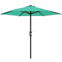 Parasol de jardin, parasol de terrasse, parasol de marché, grand parasol d'extérieur avec système d'inclinaison à bouton-poussoir et manivelle