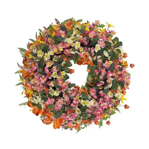 2024 baru musim semi dan musim gugur karangan bunga dekorasi perayaan pernikahan karangan bunga anyaman buatan tangan pesta rumah