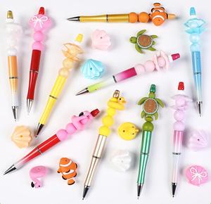 3D silicone beads - DIY <b>bracelet</b> necklace loose beads jewelry accessories Sea turtle clownfish bead <b>stringing</b> beads wholesale - Product Image 4