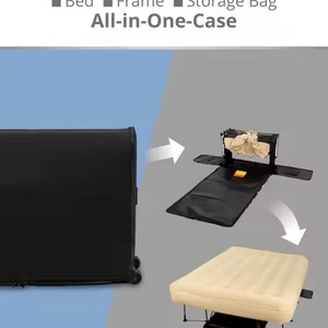Self-inflating Air Mattress with Built-in Frame, Pump and Case with Wheels, Outdoor <b>Camping</b> Inflatable Mattress Air <b>Bed</b> - Product Image 3
