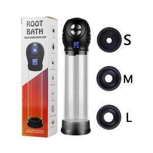 Girlspower USB recargable LCE pantalla adulto juguete sexual reutilizable masculino ampliación bomba consolador Sexy masturbadores - Product Image 5