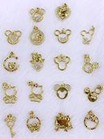 Conjunto de Pulsera de Oro al por Mayor con Colgante de Corazón de Hello Kitty y Aretes de Cristal
