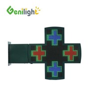 Beleuchtetes Zeichen Grüne Farbe zieht Kunden an Grün LED PHARMACY Cross Display