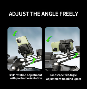 Support de téléphone pour moto Kewig ODM OEM, fixation rapide, utilisation d'une seule main, compatible avec les smartphones de 5,4 à 7,2 pouces, pour vélo, scooter, VTT - Product Image 6