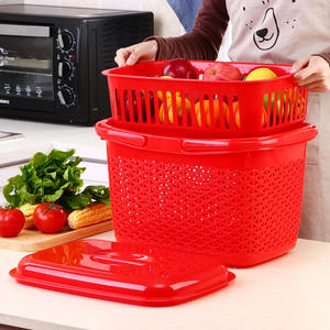 <span class=keywords><strong>Canasta</strong></span> de Almacenamiento de Plástico para Cocina, Multicolor, <span class=keywords><strong>con</strong></span> <span class=keywords><strong>Tapa</strong></span>, Producto Nuevo en Oferta - Product Image 5