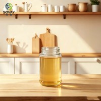 Botol Kaca Silinder Kosong 400ml, Wadah Transparan Aman untuk Makanan, untuk Pabrik dan Distributor Makanan