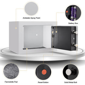 Mini coffre-fort numérique électronique mural en acier, compact, avec protection par clé, pour argent, cadeau pour enfants, pour la maison, le bureau, la <span class=keywords><strong>banque</strong></span> - Product Image 4