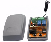 Best Seller-Receptor universal de 2 canales, interruptor de control remoto para puerta de garaje, puerta corredera, 433MHZ, 2017