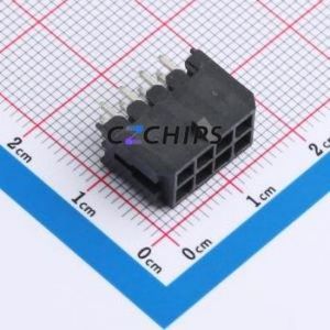 WAFER-MX3.0-08PZZ Wire-to-Board Pin Header Through hole Component (THT),P=3mm Connector 2x4P 3mm Through Hole Micro-Fit (MX 3.0) - Product Image 1