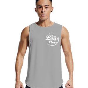 Camisetas sin mangas modernas para hombre, estilo holgado personalizado, chaleco urbano hip hop, color sólido, cómodo, transpirable, poliéster/algodón. - Product Image 5