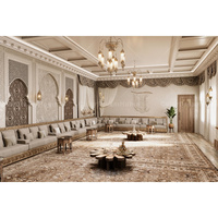 Canapé Majlis Arabe de Luxe Personnalisé Style Classique Marocain, Canapé d'Angle en L, Mobilier Majlis Arabe Moderne
