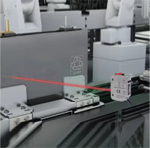 Capteur laser numérique CMOS B+B SmartWare LA2-ZB500CAP avec écran numérique et distance de détection de 500 mm pour la détection d'objets - Product Image 4