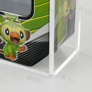 Caja de lata acrílica transparente personalizada al por mayor, caja coleccionable con cierre magnético, almacenamiento de protección UV para caja de lata - Product Image 5