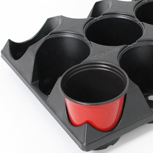 Offre Spéciale Noir 18 Pack Pots Plateau de <span class=keywords><strong>Navette</strong></span> Pour 90mm Pots de fleurs - Product Image 5