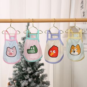 Chaleco de verano para mascotas, camisola fresca de seda helada, diseño de dibujos animados de animales, para perros pequeños y medianos, uso en exteriores ZYKBX23 - Product Image 4