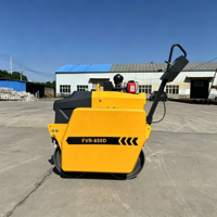 Compacteur routier vibrant diesel à double tambour réversible de qualité supérieure pour le compactage du béton