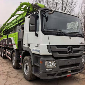Bomba de Concreto Móvil Diésel ZOOMLION de 50m con Sistema Hidráulico Potente, Chasis Benz, Pluma de 5 Secciones, Motor de Recipiente a Presión, 22M/H, Usada - Product Image 1