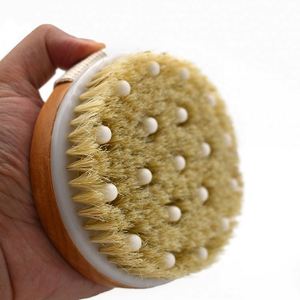 Bathroom Accessories Round Dry Skin Exfoliating Brush for Shower - Product Image 3