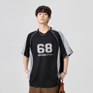 Áo thun nam mùa hè mới nửa tay thể thao và giải trí chạy bộ Áo sơ mi ngắn tay thể dục nhẹ và thoáng khí - Product Image 4