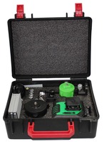 Niveau laser auto-nivelant 16 lignes rechargeable, laser croisé 4x360 degrés, outil de nivellement laser vert