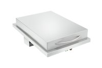 Brûleur latéral intégré professionnel en acier inoxydable pour extérieur avec bouton lumineux LED pour station de barbecue personnalisée