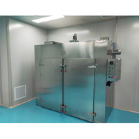 Four de séchage de plaque de cuisson en acier inoxydable CT-C à deux portes et deux véhicules Circulation d'air chaud pour la transformation des aliments pour les granulés de poudre