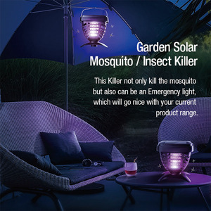 Lámpara Mata Insectos y Mosquitos 3 en 1, Eléctrica, Solar y a Pilas, Ecológica, Oferta de Fábrica - Product Image 3