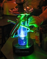 Narguilés modernes de qualité supérieure avec lumière LED laser Lounge Logo personnalisé Nouveau design Technique des miroirs en acier inoxydable