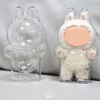 Étui de protection transparent en plastique pour poupées LABUBU de 17 cm, compatible avec le présentoir Labubu