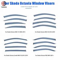Pare-pluie pour vitres de voiture Skoda Octavia MK2 MK3 MK4 Combi PRO 2005-2021, déflecteurs de pluie, accessoires de style automobile