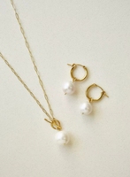 Collar con Colgante de Perla Minimalista, Sin Níquel, Hipoalergénico, Juego de Perlas de Agua Dulce, Joyería de Estilo Delicado para Uso Diario