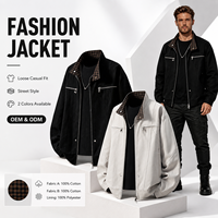 Veste en cuir pour homme avec logo personnalisé, en daim, en peau de cheval, longue, décontractée, fermeture éclair, veste en cuir d'hiver pour homme
