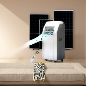 Climatiseur solaire portable DC48V 9000Btu, alimentation directe par énergie solaire avec télécommande - Product Image 2