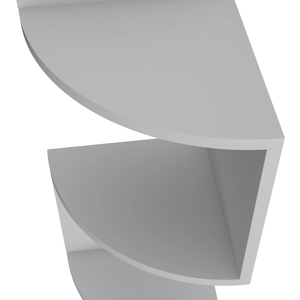 Rosebud Corner Floating Shelf 4 Tier Modern Wall Mount <b>Storage</b> Unit <b>For</b> Living Room Bedroom Office Decor - Product Image 6