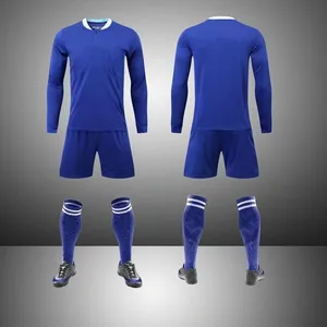 Camiseta de fútbol 2024, traje de camiseta, traje de fútbol de manga larga, traje de entrenamiento para hombres y niños