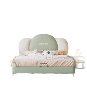 <span class=keywords><strong>Lit</strong></span> enfant moderne Montessori pour enfants, cadre de <span class=keywords><strong>lit</strong></span> rembourré doux, <span class=keywords><strong>lit</strong></span> mezzanine pour chambre d'enfant - Product Image 5