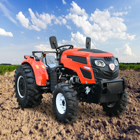 Mini tracteur agricole diesel 4x4 de 50 à 120 CV avec boîte de vitesses et pompe, pièces optionnelles pour l'agriculture