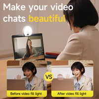 Vente directe usine – Lumière de beauté douce à température de couleur réglable, détection faciale, mini design, matériau ABS/PC pour éclairage en direct