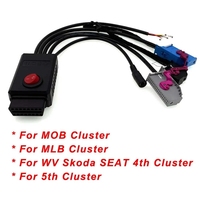 Cable de alimentación MQB Cluster 12V 4th 5 ID48 Key Program NEC35XX Instrumento Fit VVDI2 CGDI