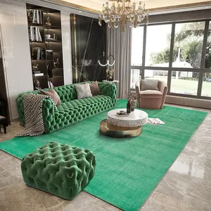 Wholesale Carpet Roll Green Nylon Machine Made Tapete Verde Area Rugs For Living Room