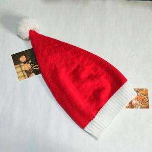 Red Knitted <strong>Christmas</strong> <strong>Hats</strong> for Adults and <strong>Children</strong> Winter Decorative Design - Product Image 6
