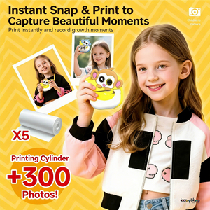 Fotocamera Istantanea per Bambini con Funzione di Pittura, Design <span class=keywords><strong>Scimmia</strong></span> Cartone Animato, Fotocamera Digitale Educativa per Bambini - Product Image 6