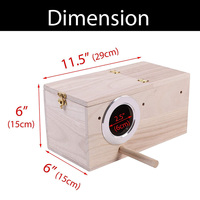 Offre Spéciale perroquet boîte d'élevage extérieur jardin décoration en bois nid d'oiseau petit grand moyen oiseaux maison en bois nichoir