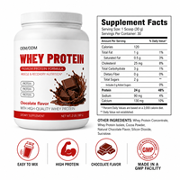 Fórmula de Proteína en Polvo de Grado Premium para Entrenamiento de Fuerza y Soporte Muscular, de Marca Privada, Alta Solubilidad y Multi-Fuente