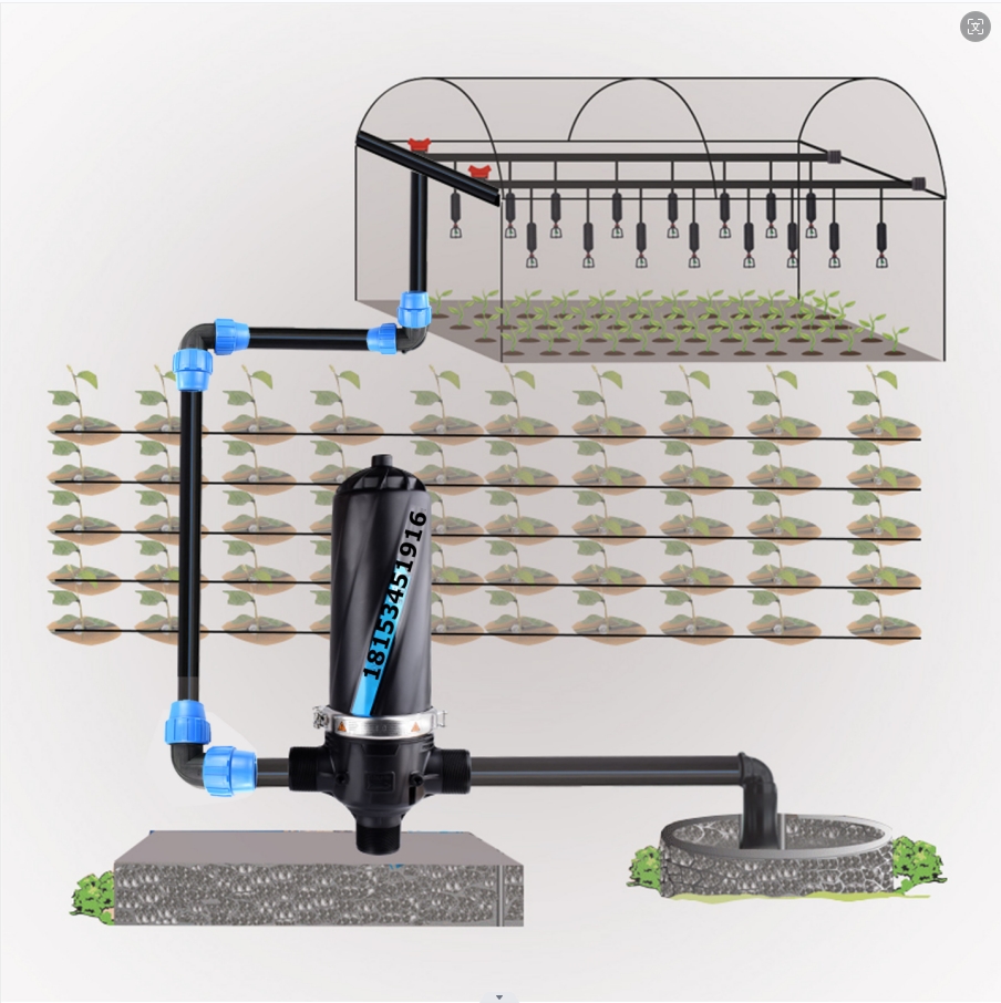 1 Ha 2Ha 5Ha 10Ha Diseño de riego por goteo kit completo Granja Sistemas de riego por goteo automático