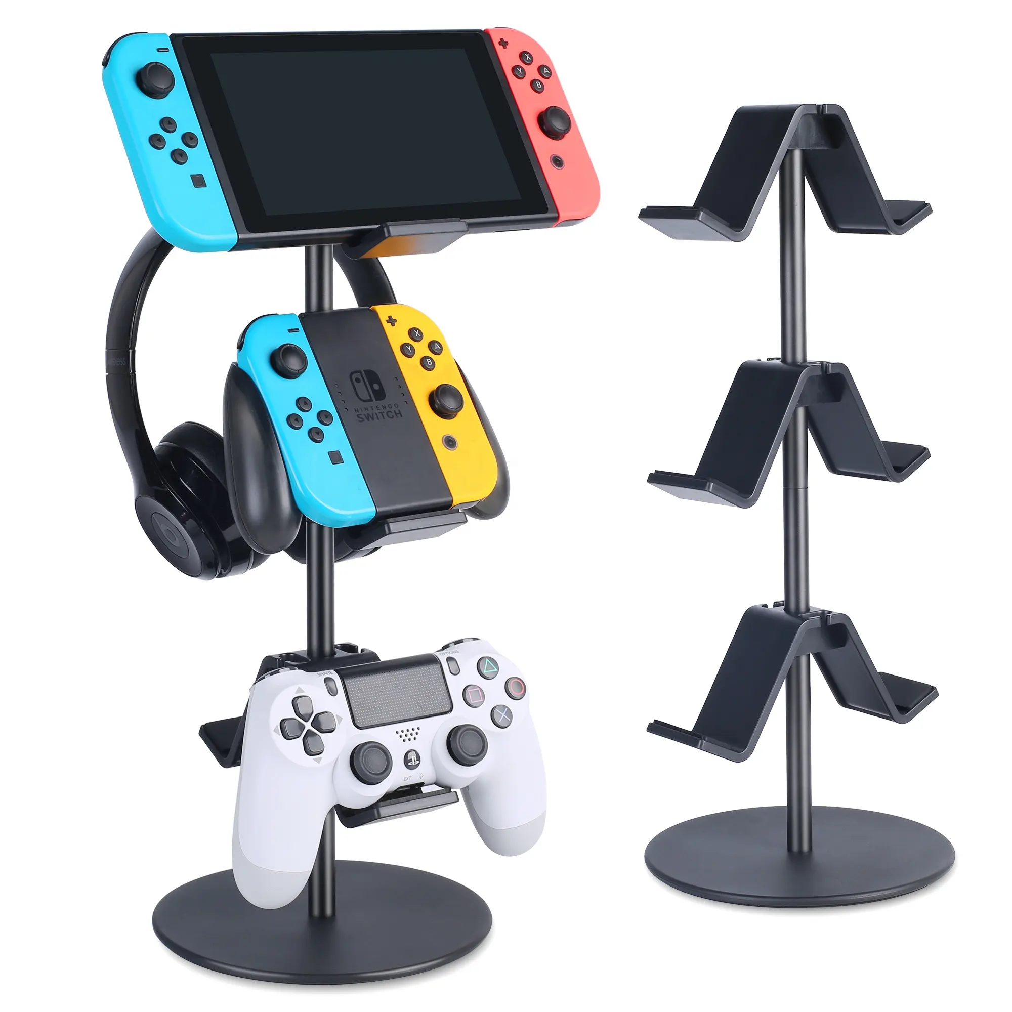 Other Game Accessories Holder für Store Game Consoles und Game Controllers, 3 Layer Earphone Display Racks, Storage Stand Black