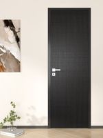 Porte en bois finition placage bois naturel, de bonne qualité, design moderne et simple, porte intérieure pour maisons