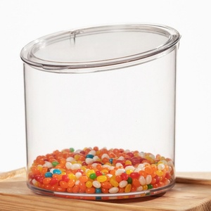 Wholesale Bulk Food <b>Bins</b> Clear Plastic Candy Dispenser Plastic Bulk Food Container With Scoop - Product Image 5